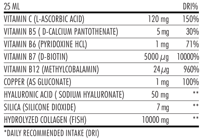 Collagen with Vitamin C & Hyaluronic Acid (500 ml)
